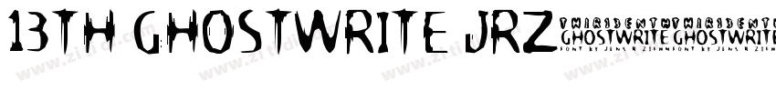 13th Ghostwrite JRZ常字体转换